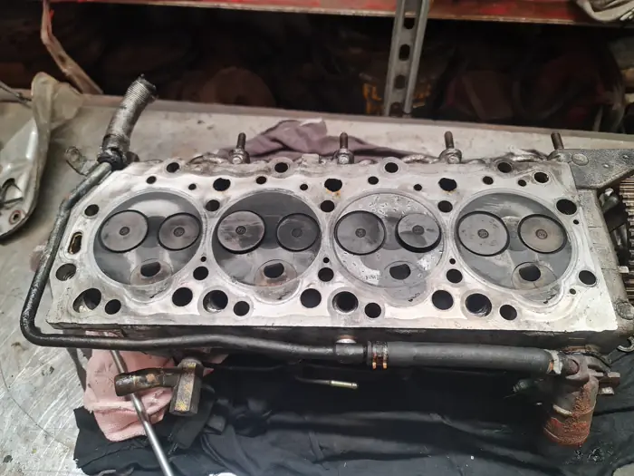 A 4D56 engine on the bench at Staffordshire Truck Company