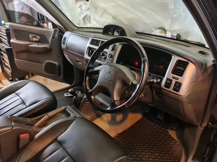 The interior of a truck built by Staffordshire Truck Company