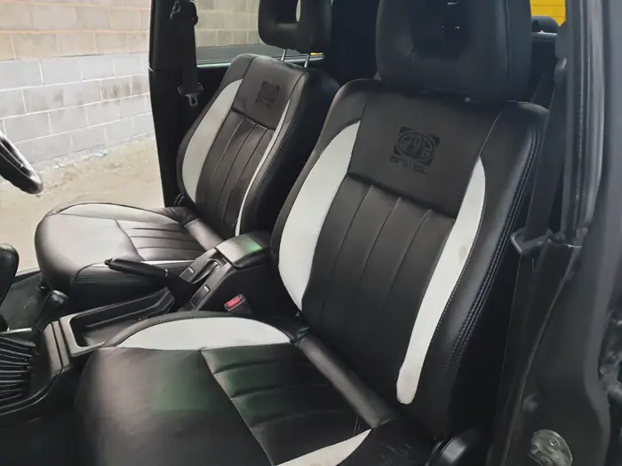 The interior of a truck built by Staffordshire Truck Company