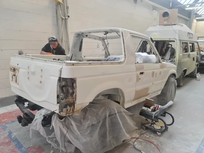 Refurbishment work under way at the Staffordshire Truck Company workshop