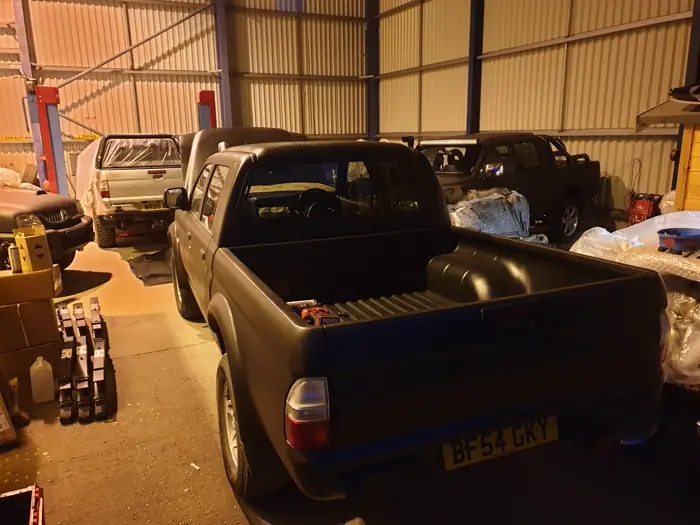 Work in progress on the ramp at the Staffordshire Truck Company workshop
