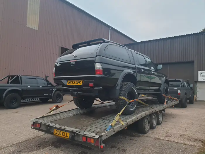 Work in progress on the ramp at the Staffordshire Truck Company workshop