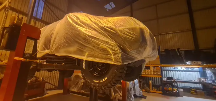 Work in progress on the ramp at the Staffordshire Truck Company workshop